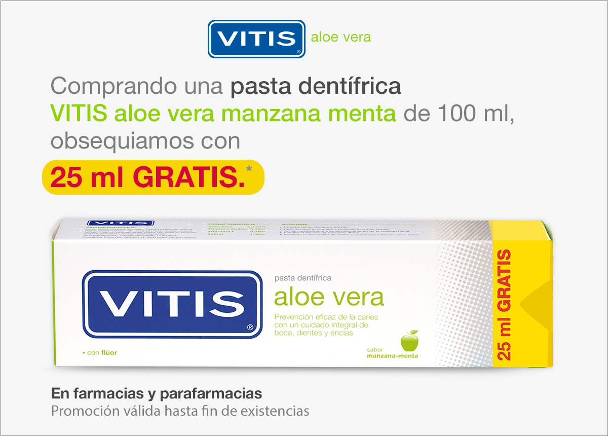 Promoción Pasta De Dientes VITIS Aloe Vera